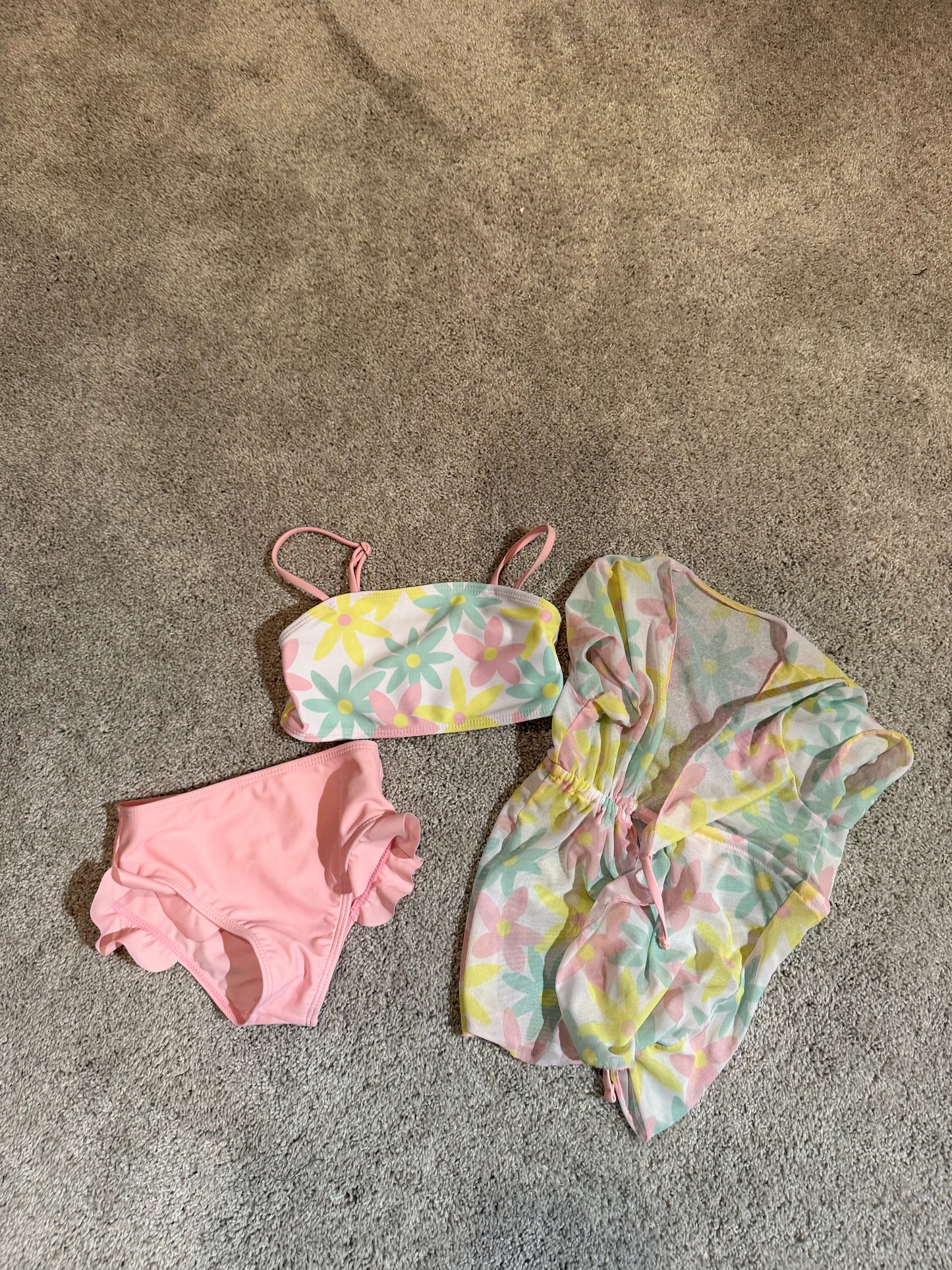 Floral Swimsuit Size 2/3