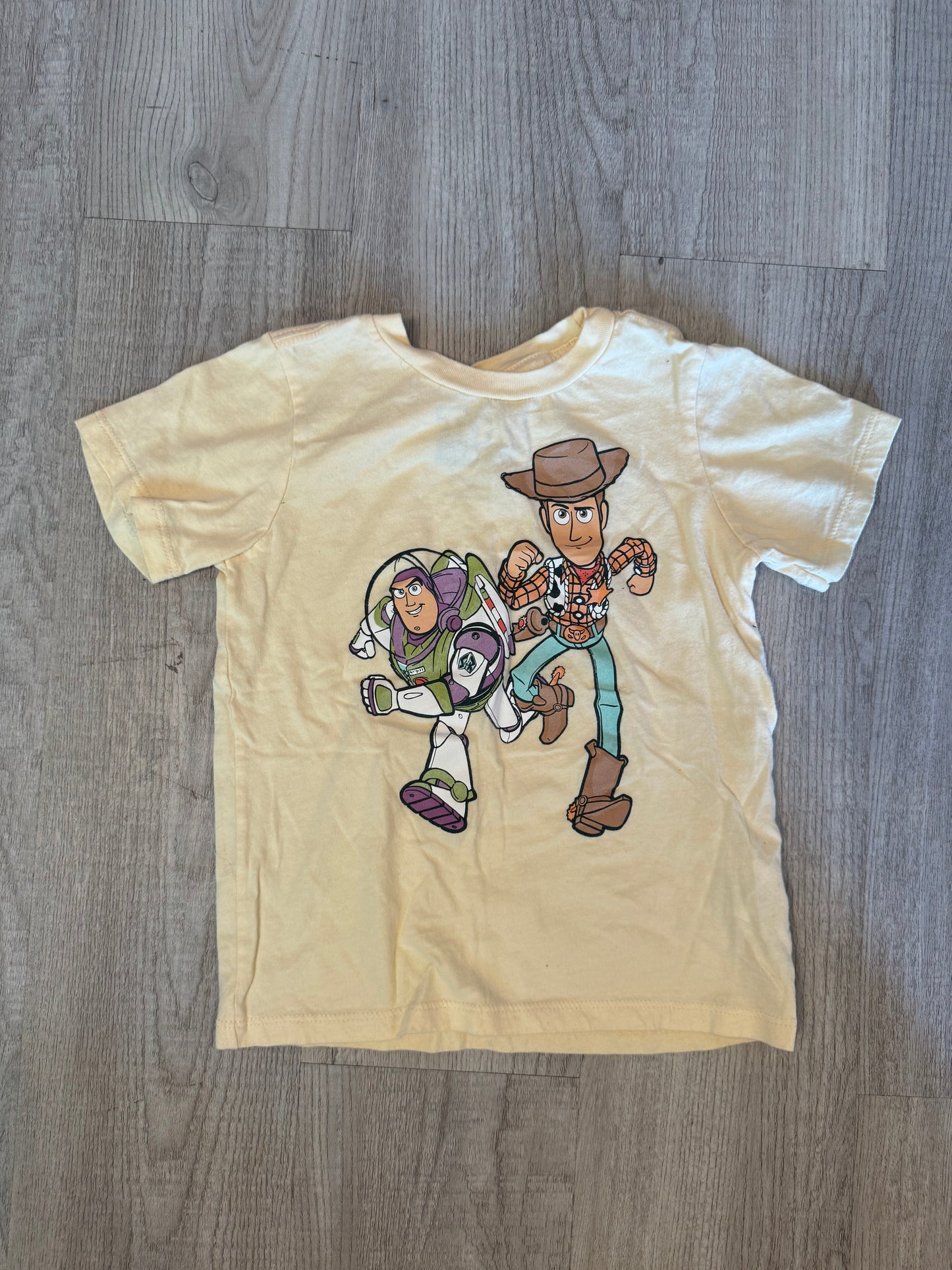 Toy Story Graphic Tee Toddler Size 5T Cream