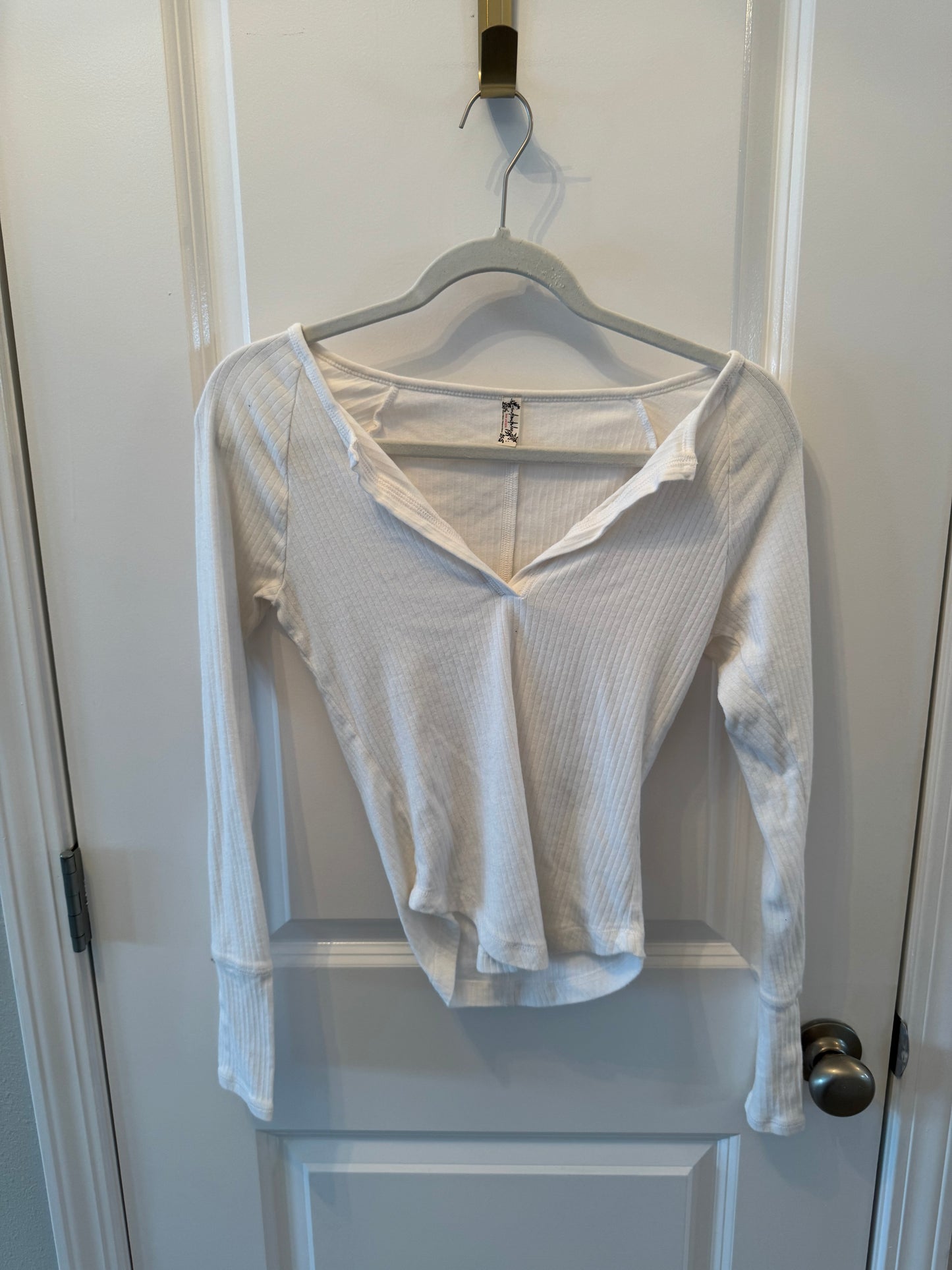 Free People Henley Women’s Size Small White