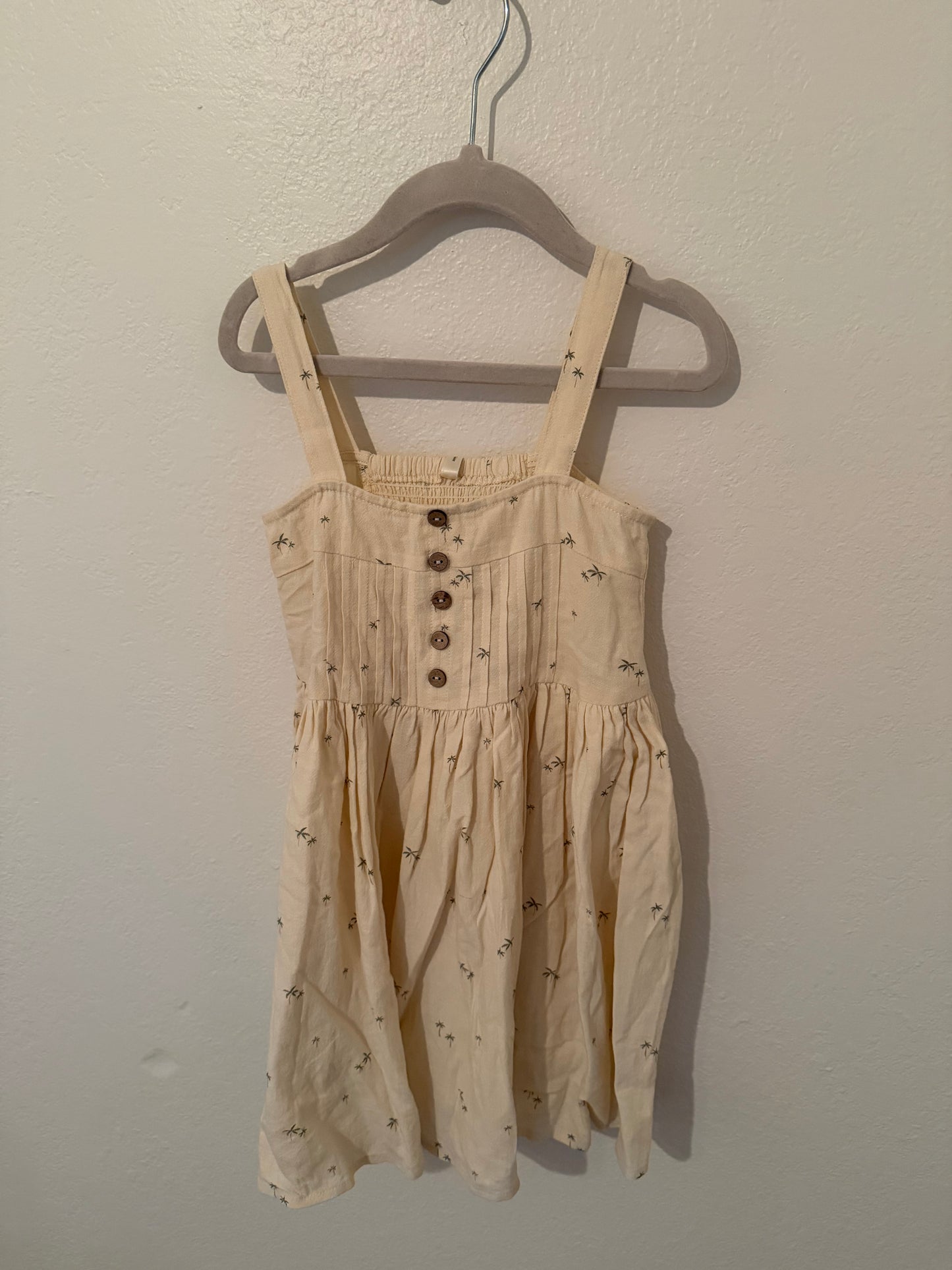 Rylee & Cru Palm Tree Dress Size 4/5