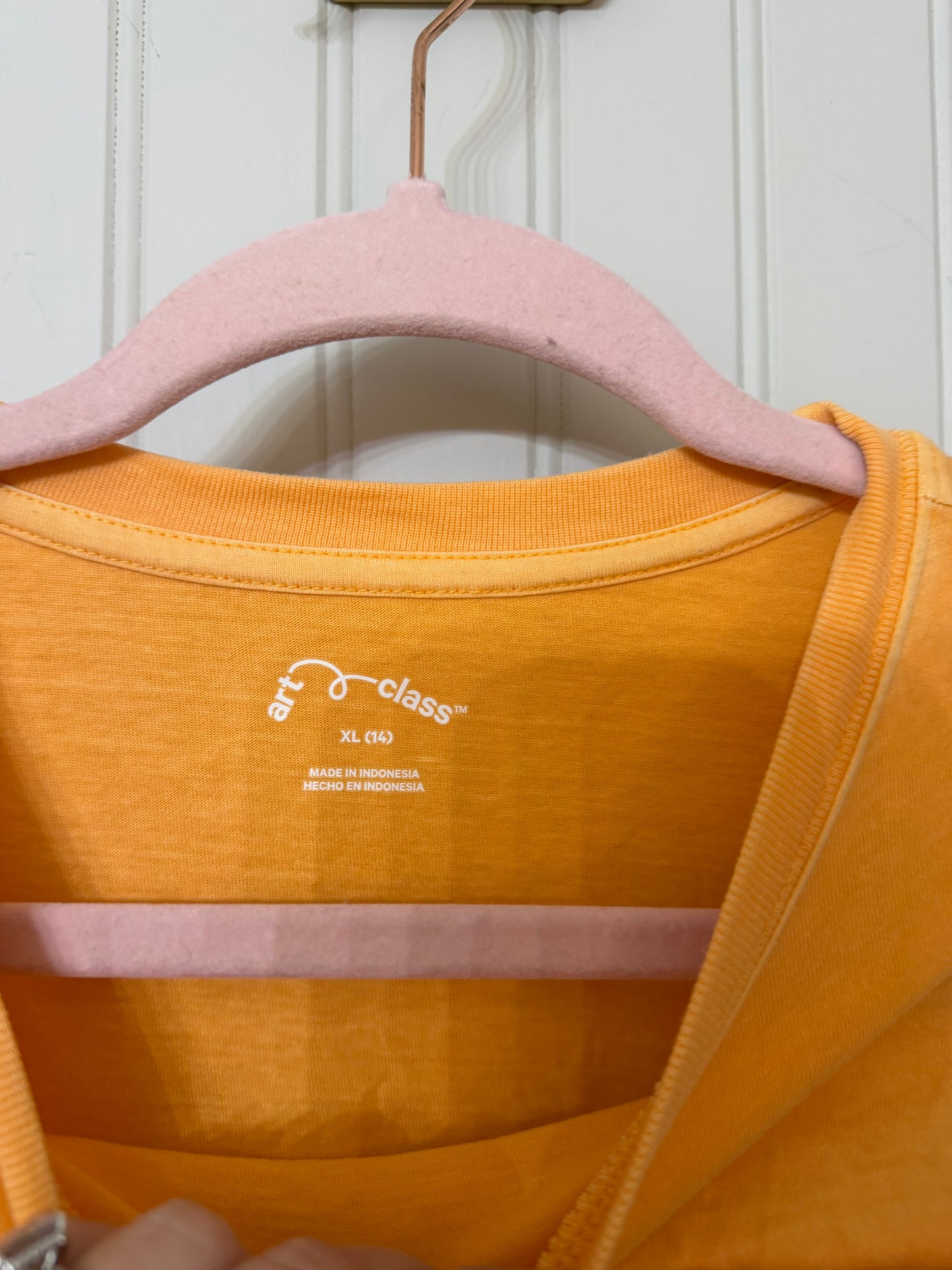 Pocket Tee Youth Size XL Mustard