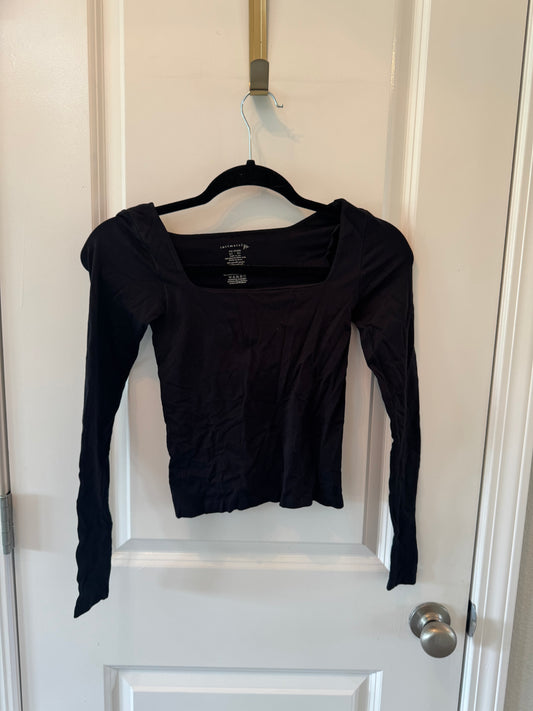 Free People Square Neck Top Women’s XS/S Black