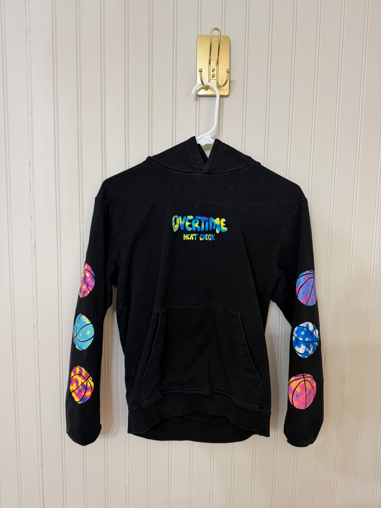 Overtime Hoodie Youth Size Large Black