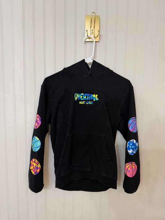 Overtime Hoodie Youth Size Large Black