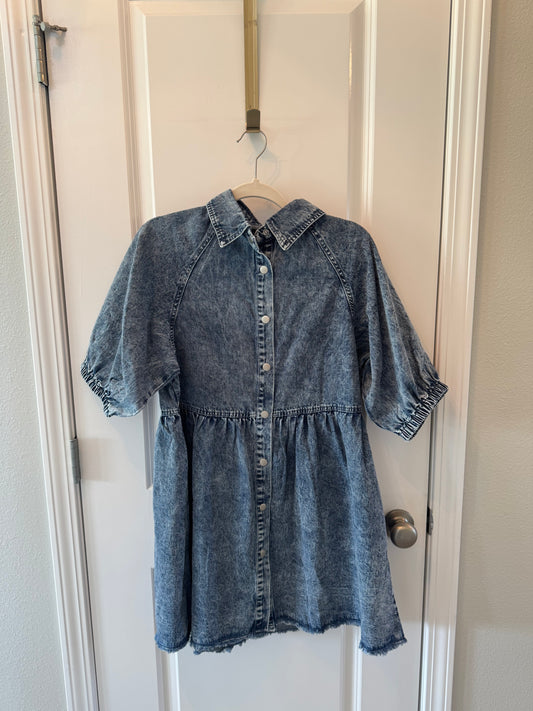 Acid Wash Denim Dress Women’s Small