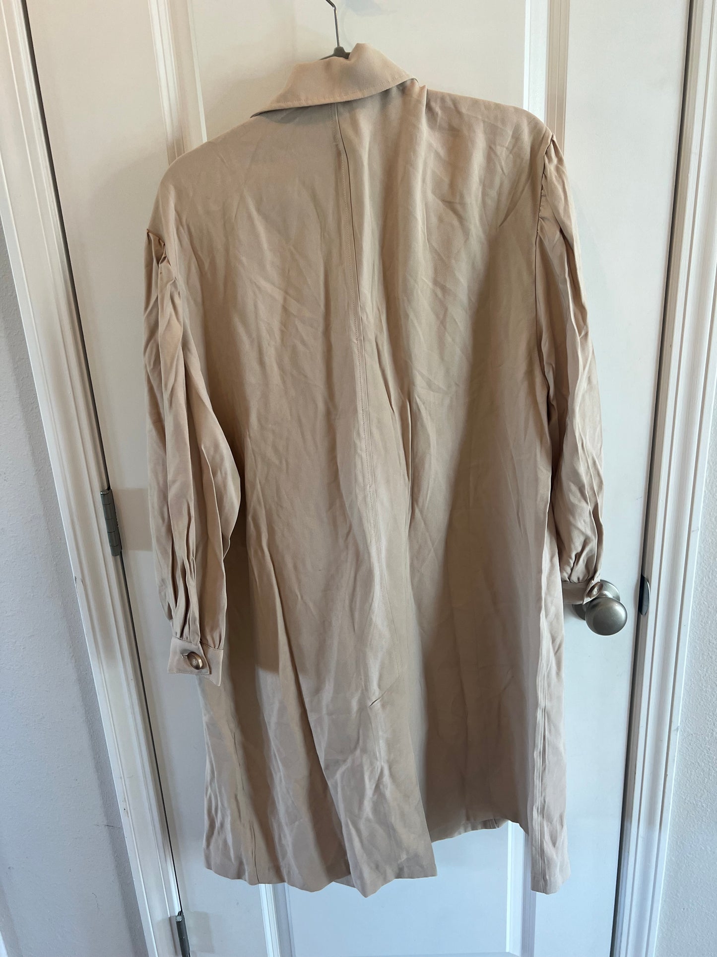 Sweet Lemon Trench Coat Light Weight Women’s Size Medium Tan