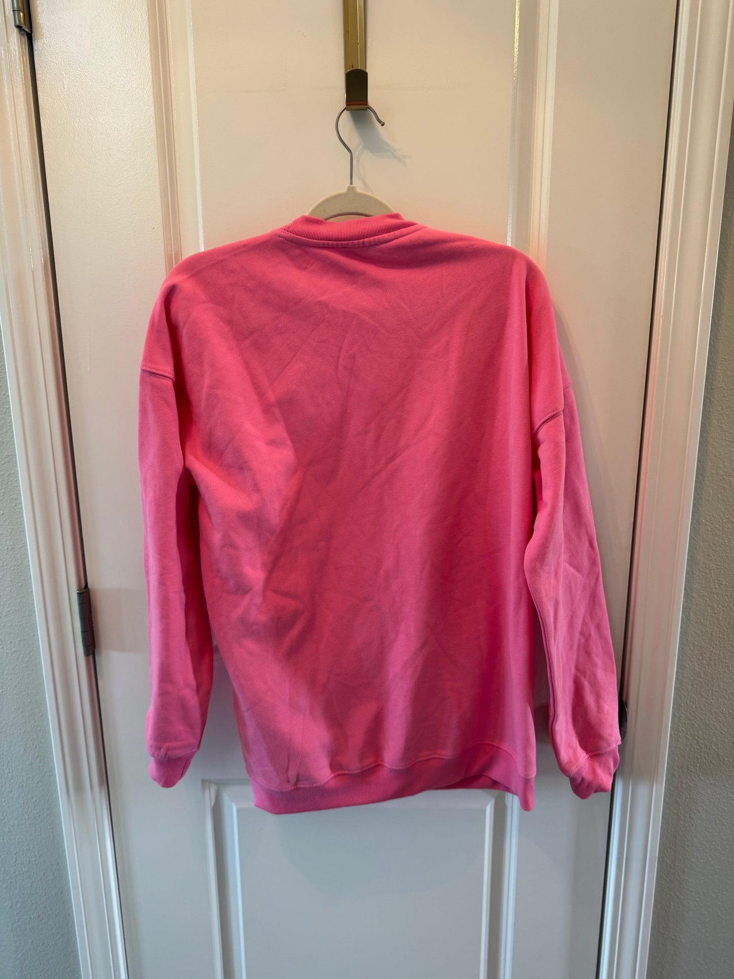 Pink Lily Heart Sweatshirt Women’s Small