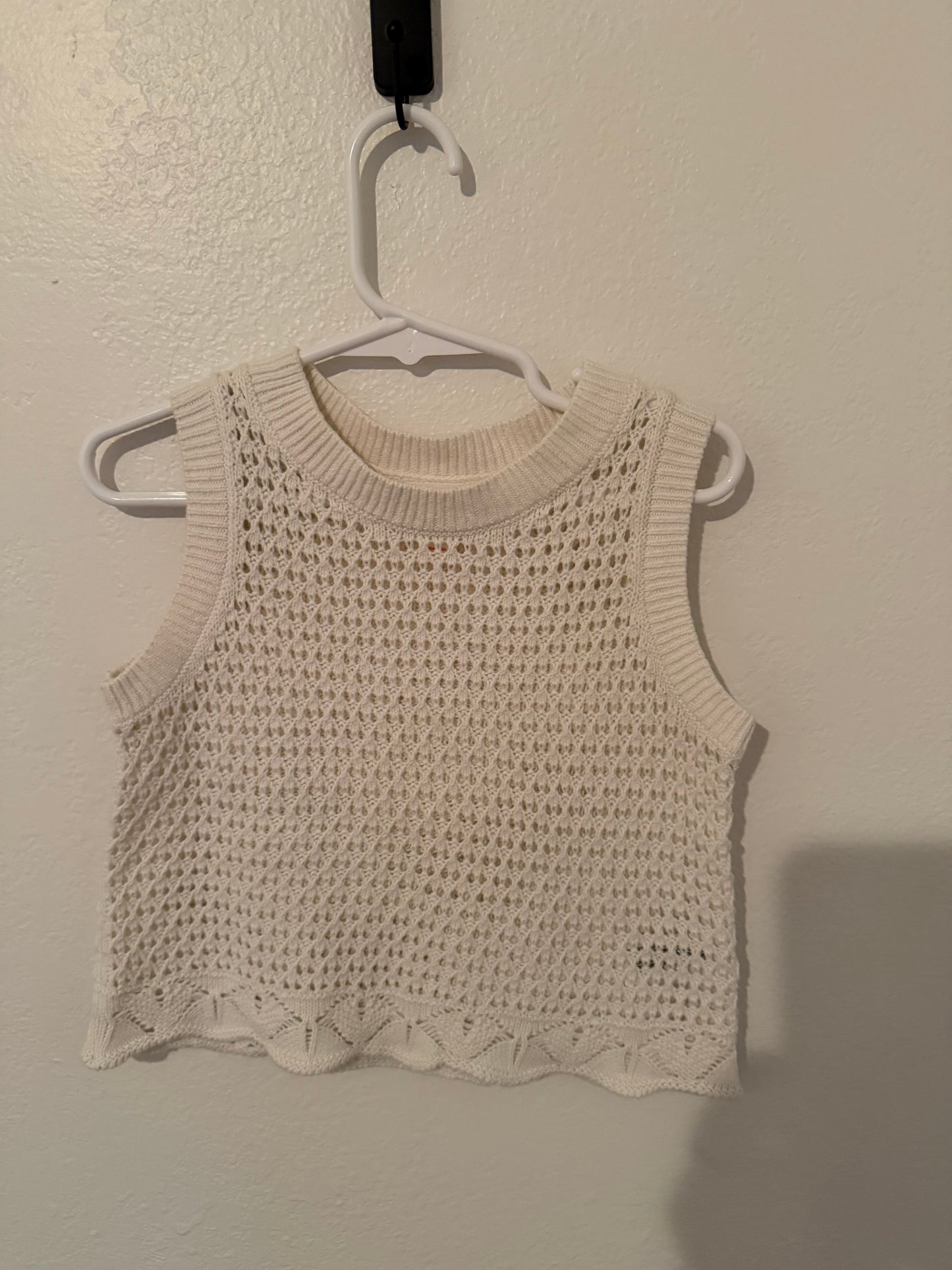 Open Knit Sweater Vest Toddler Size XS 4/5