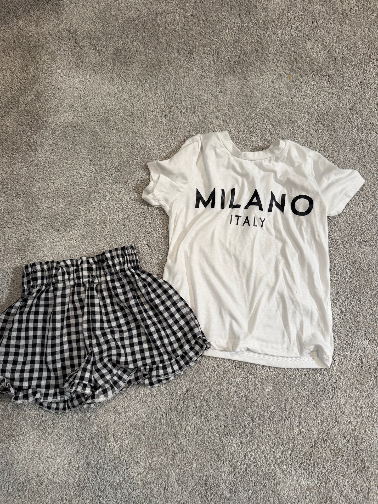 Toddler Girl Gingham Shorts Bundle Size 4 Years
