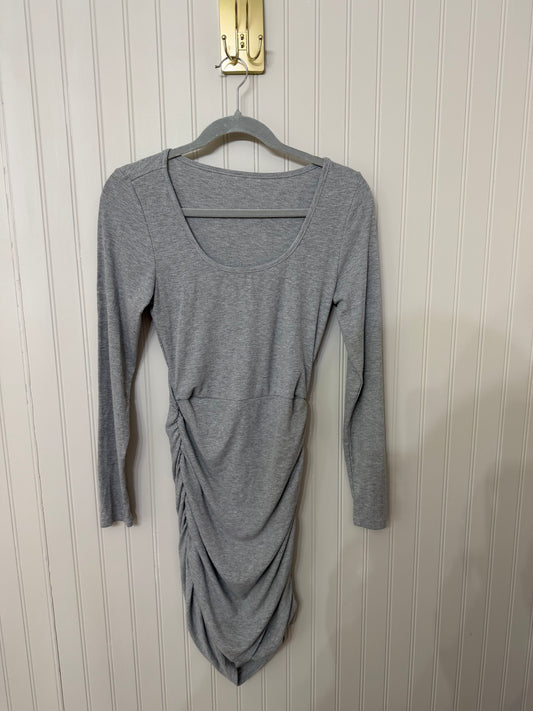 Scoop Neck Knit Dress Women’s Small Heather Gray