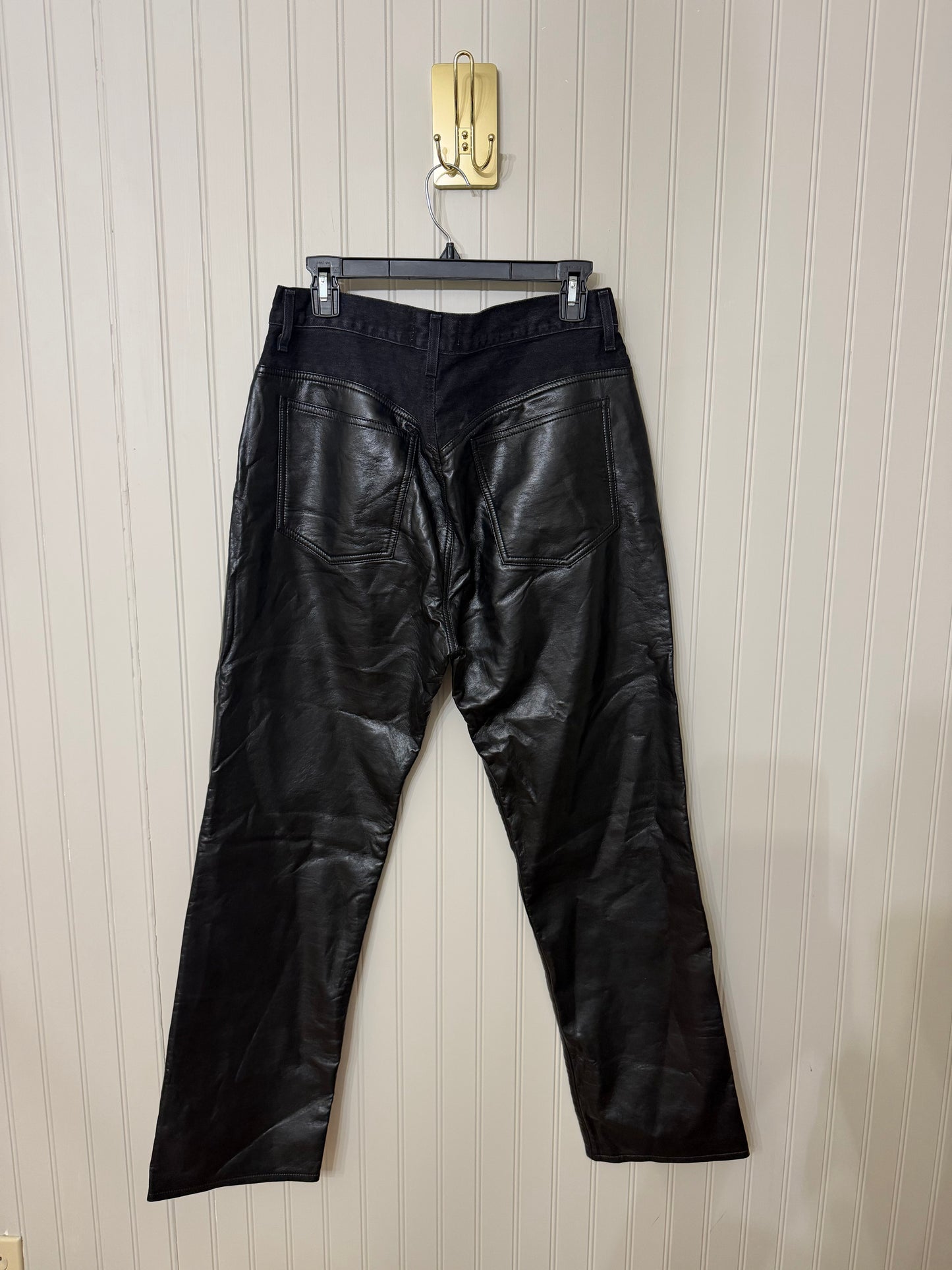 Agolde Women’s Faux Leather Jeans Size 30