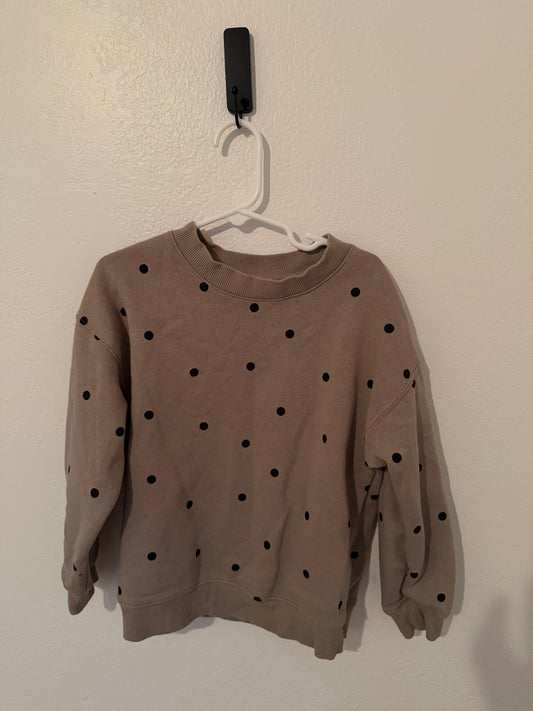 H&M Polka Dot Sweatshirt Toddler Size 5T/6