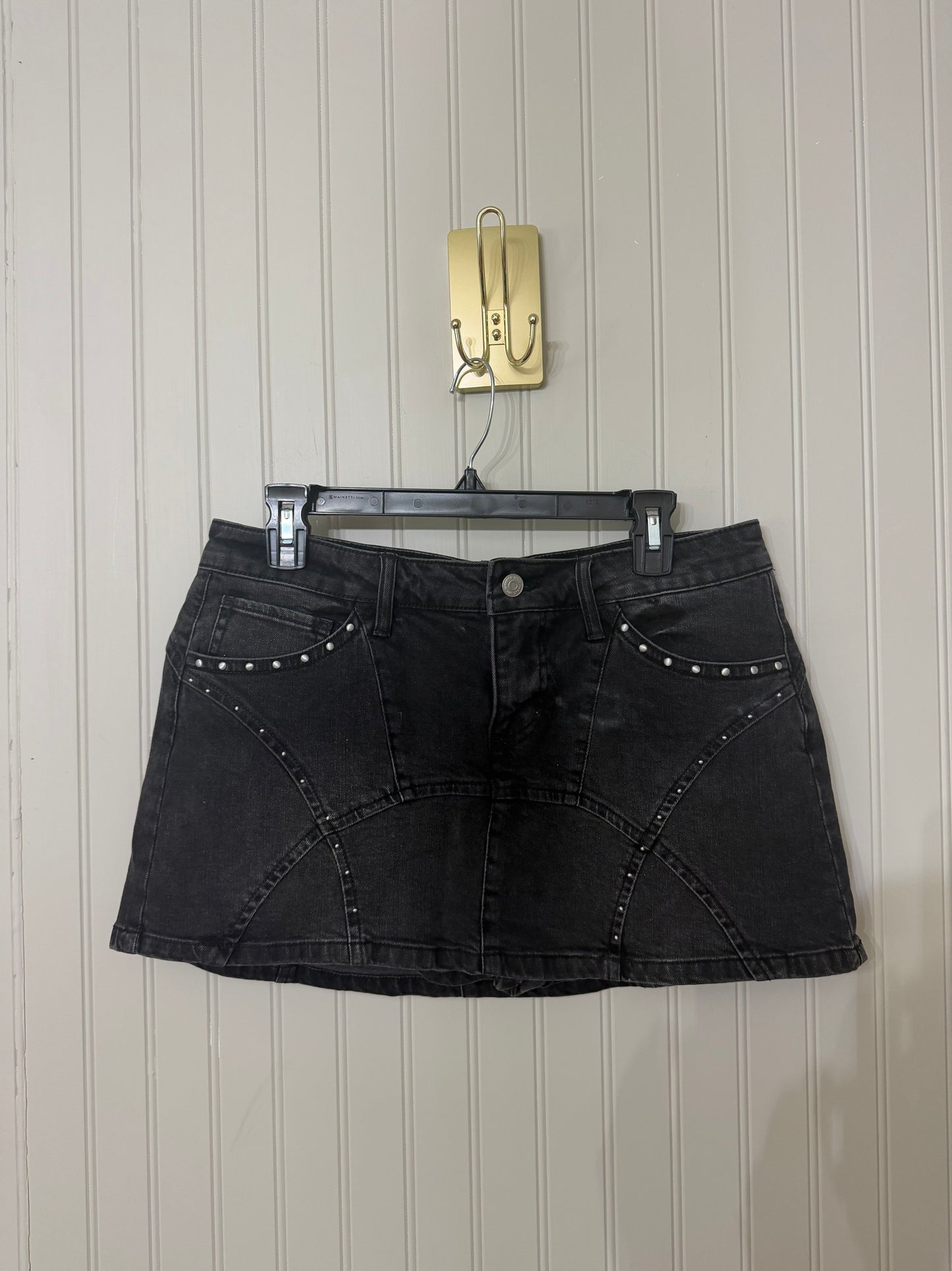 Wild Fable Denim Skirt Jr Size Medium Black