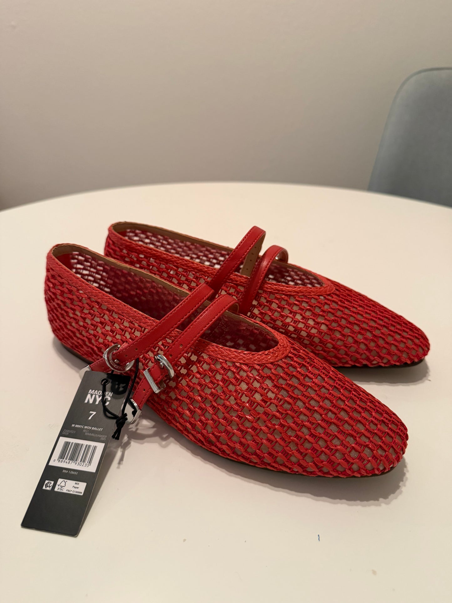 Madden NWY Woven Ballet Flats Women’s 7 NWT