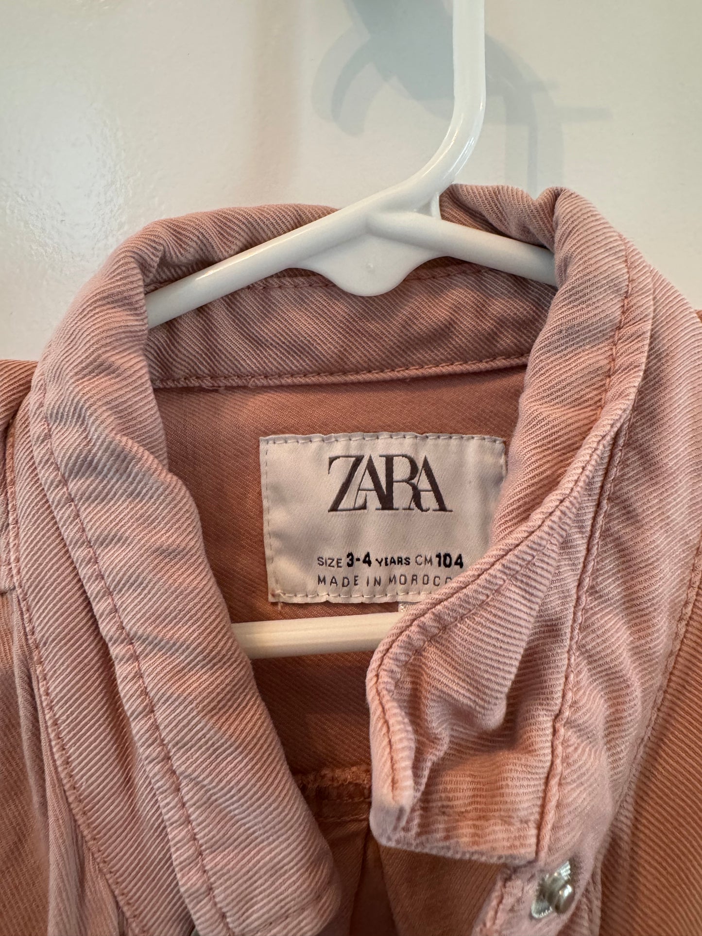 Zara jacket size 3/4 years