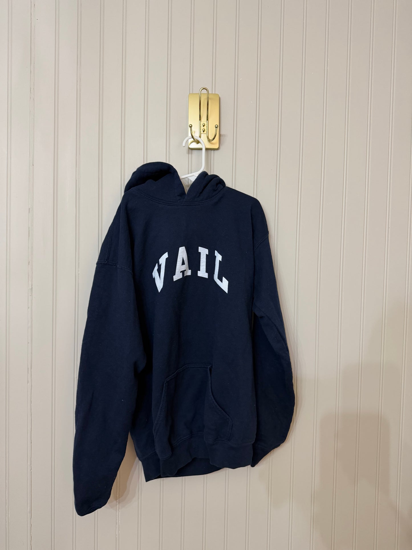 Vail Colorado Hoodie Youth Size XL Navy