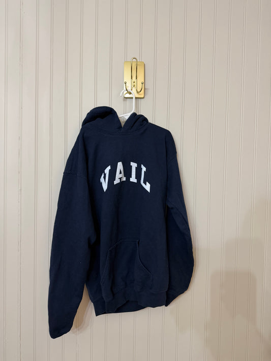 Vail Colorado Hoodie Youth Size XL Navy