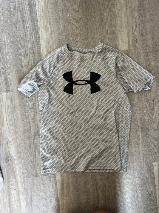 Under Armour Short Sleeve Tee Youth Boy’s Size XL Gray