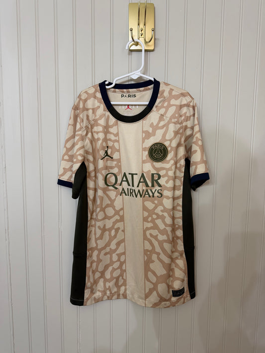 Nike Jordan Paris Saint-Germaine Match Fourth Football Jersey Men’s Large