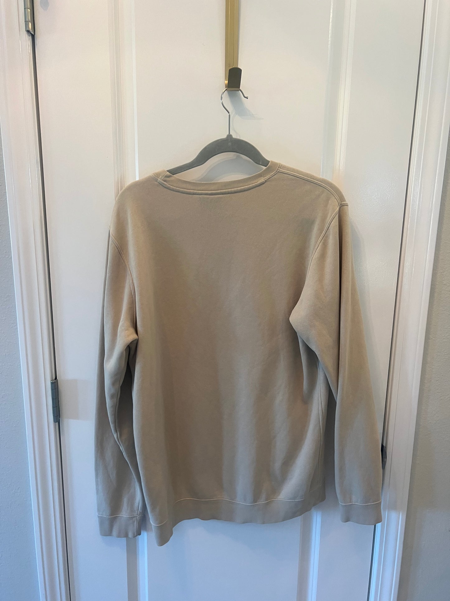 Nike Crewneck Logo Sweatshirt Men’s Size Large Tan