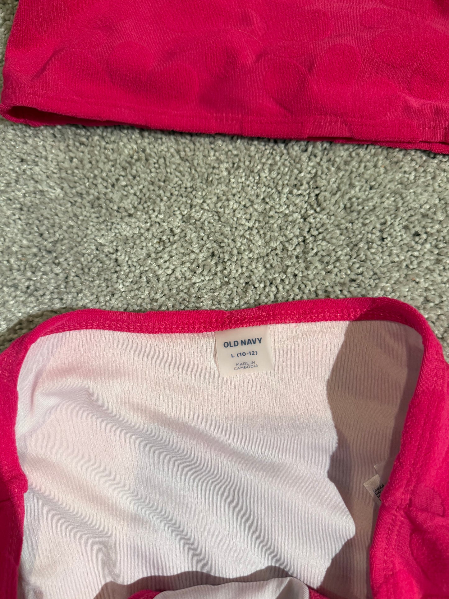 Old Navy Swimsuit Girl’s Size Large (10/12) Pink