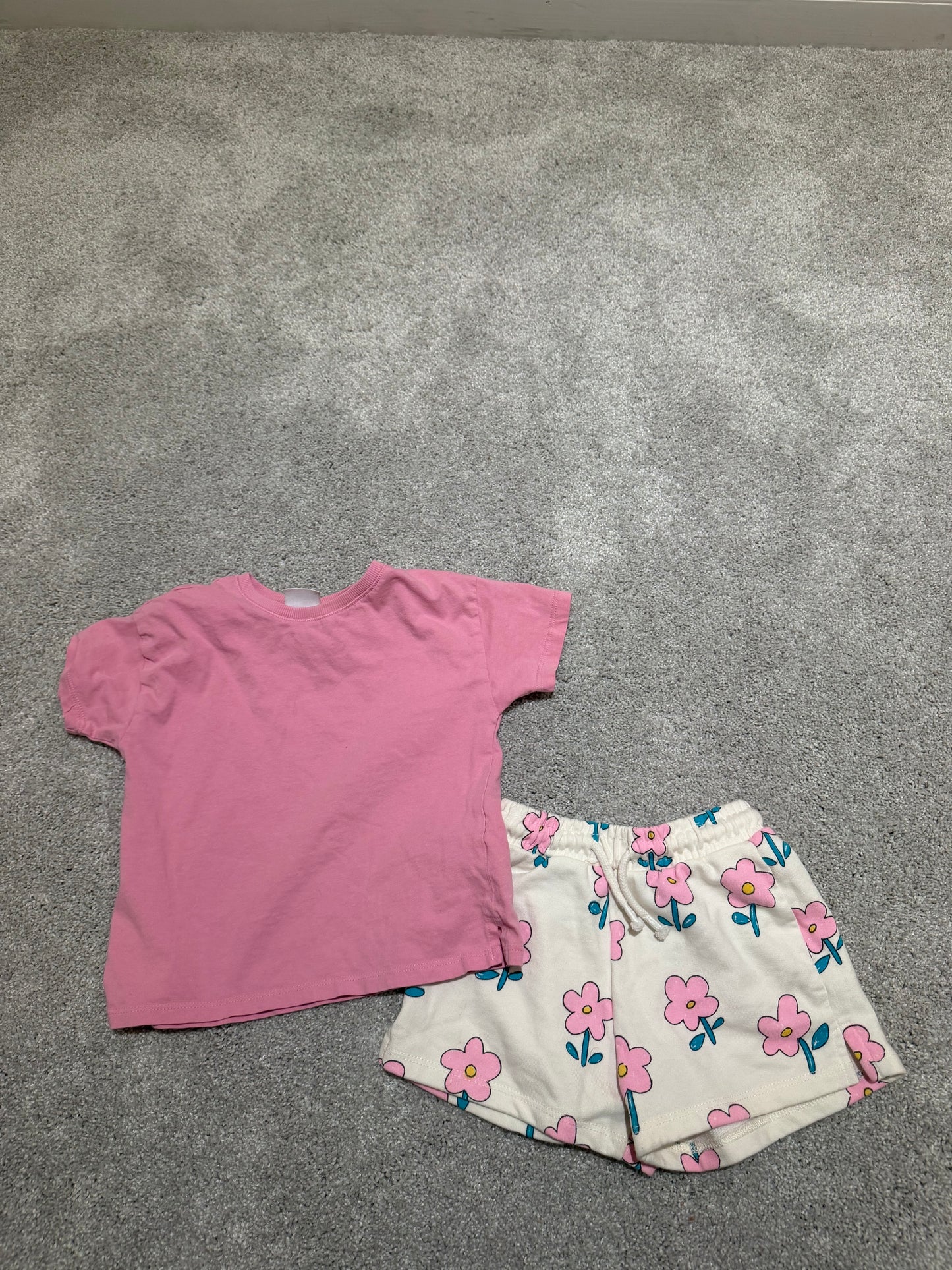 Zara Flower Outfit Toddler Size 3/4 Years