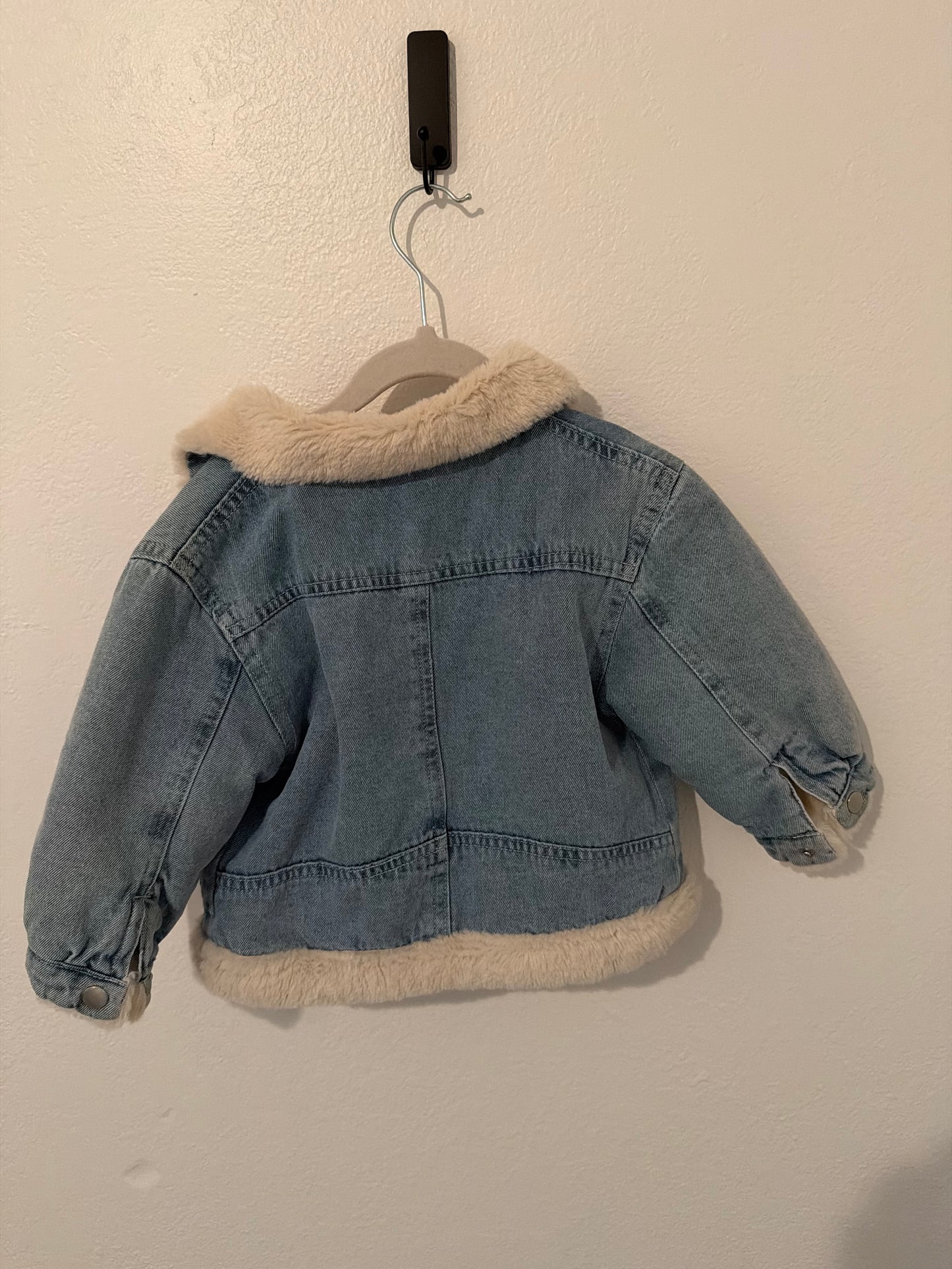 Denim Jacket w Sherpa Lining Toddler Size 4T