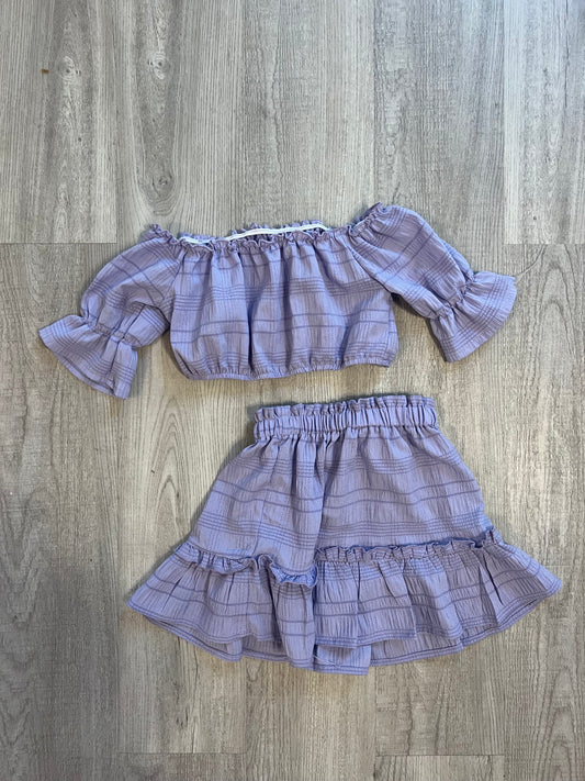 Bohemian Matching Set Toddler Girl Size 2-3 Years Periwinkle