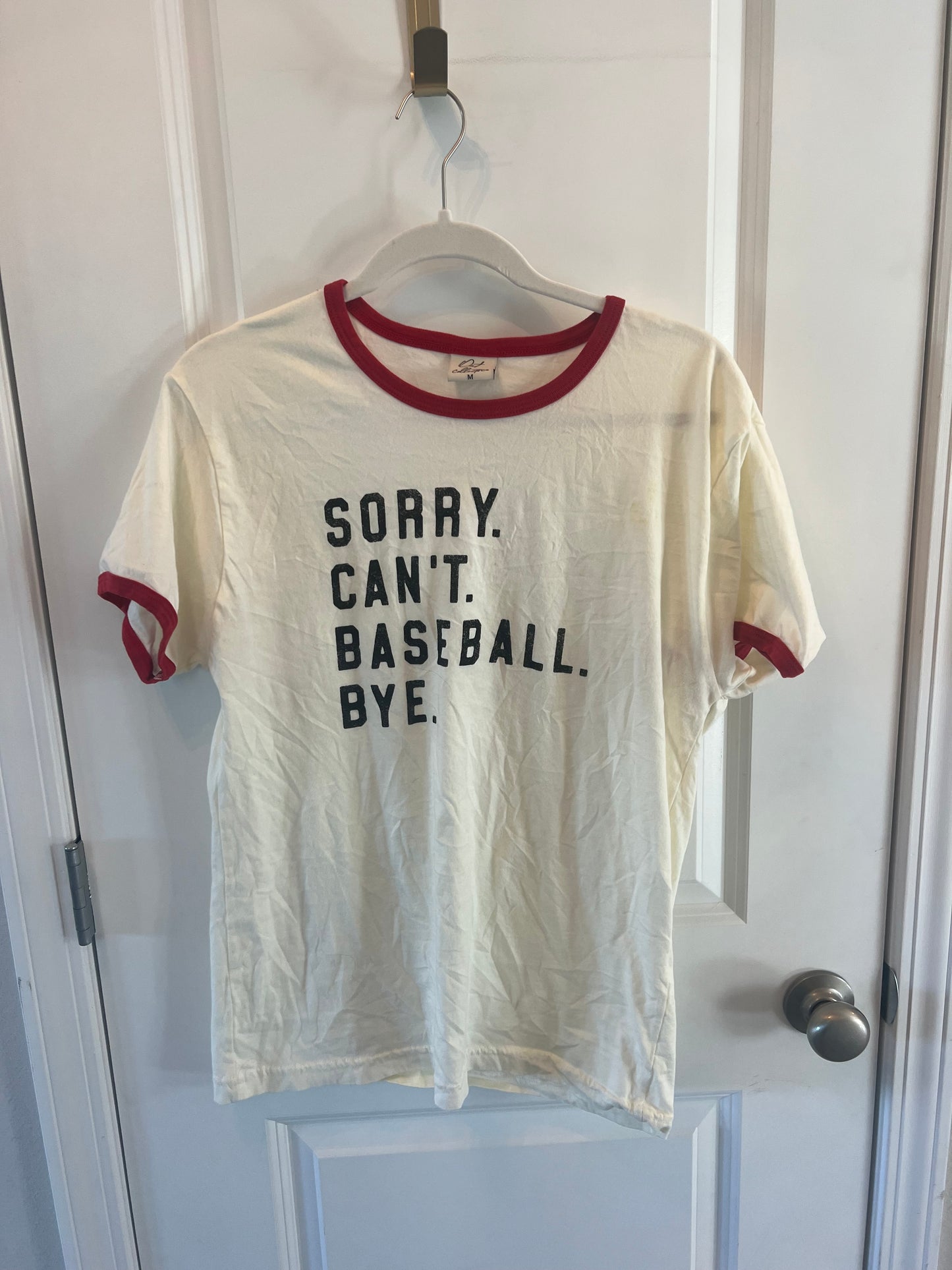 Women’s Baseball Tee Size M
