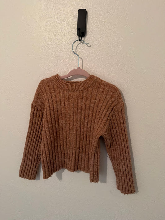Zara Knit Sweater Toddler Size 2-3 Years Brown