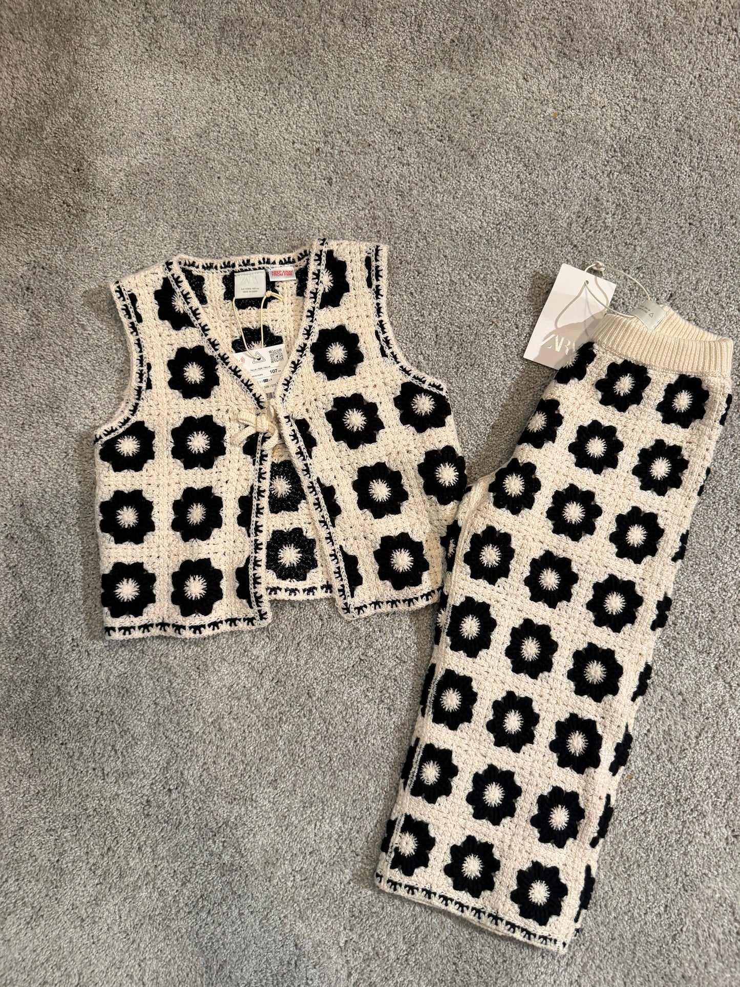 Zara Crochet Outfit Size 4/5