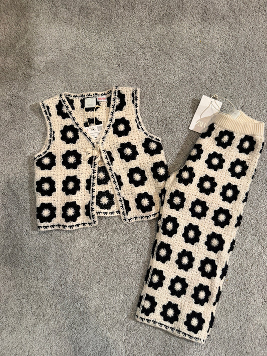 Zara Crochet Matching Set Toddler Size 4-5 Years NWT