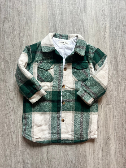 Toddler girl Plaid Shacket size 2/3Y