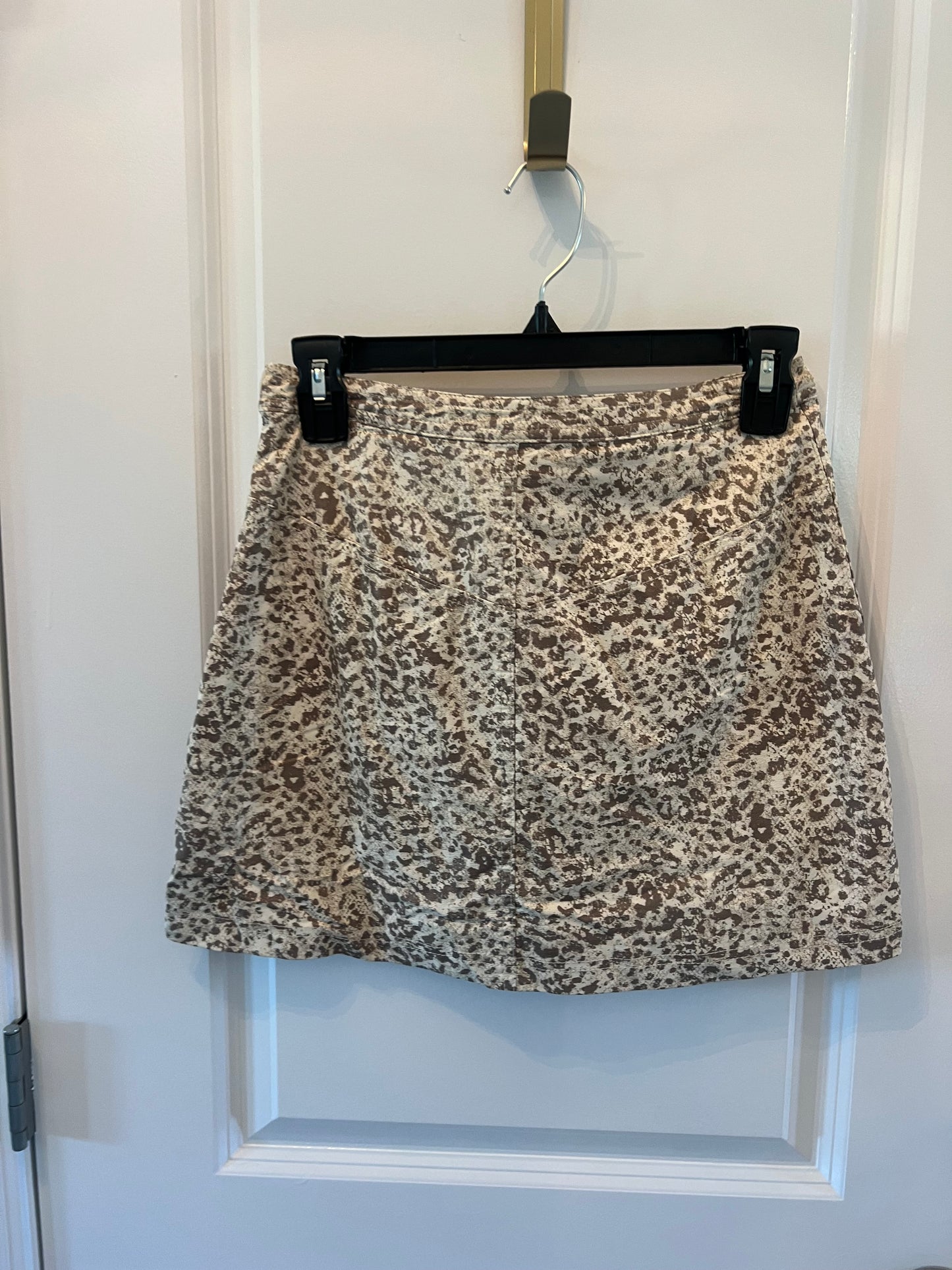 Free People Leopard Print Skirt Women’s Size 2 Tan