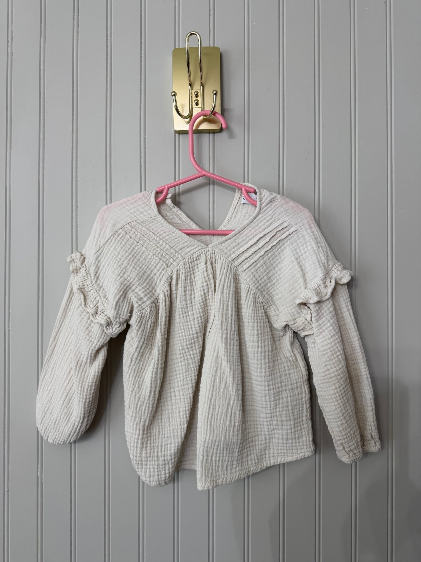 Zara Ruffle Top Toddler Size 3-4 Years