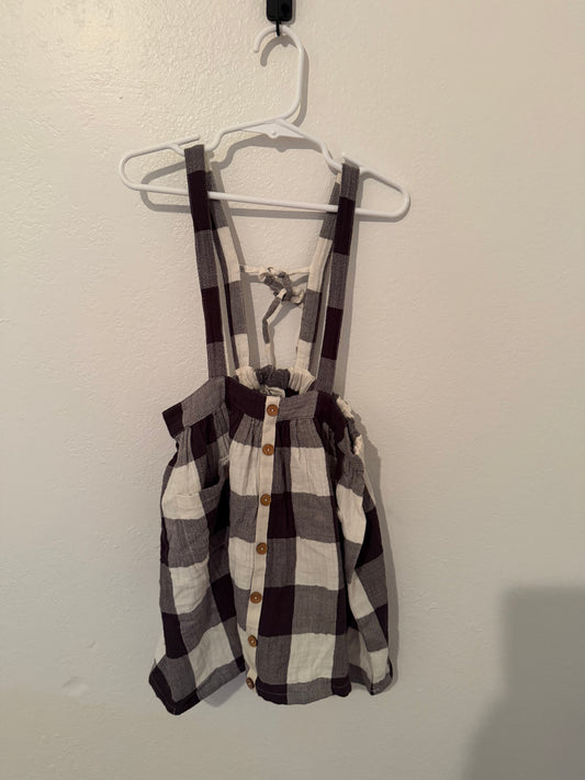 City Mouse Plaid Dress Girl’s Size 6 Years Black