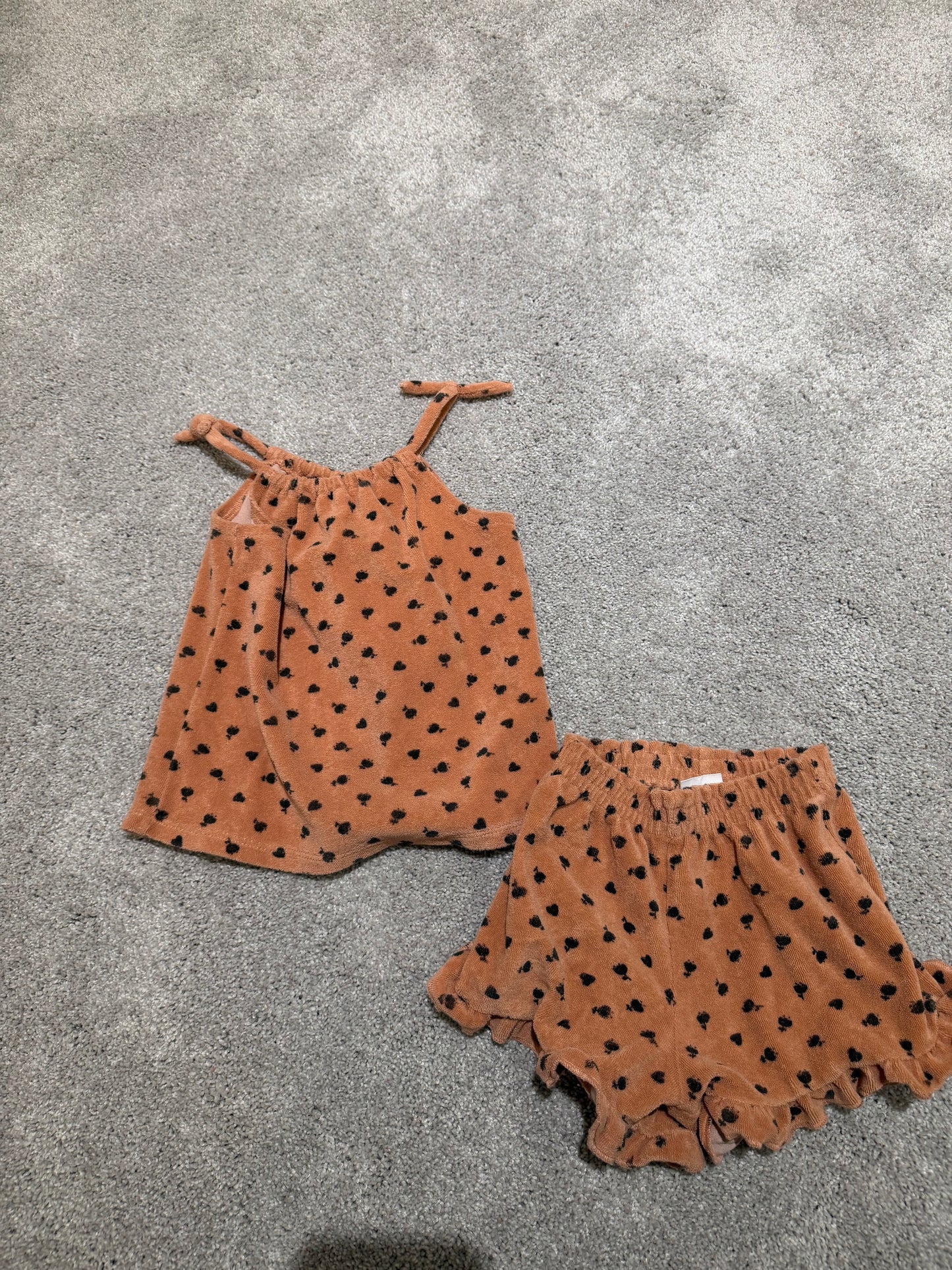Zara Terry Cloth Matching Set Toddler Size 3-4 Years