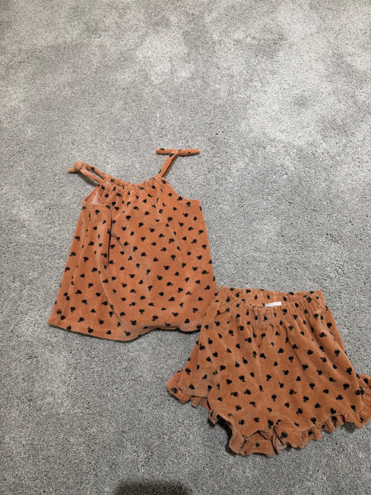 Zara Terry Cloth Matching Set Toddler Size 3-4 Years