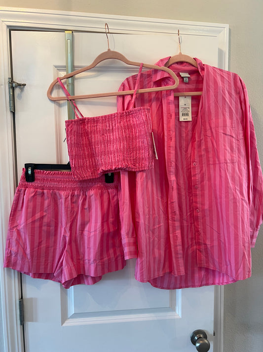 A New Day Stripe Three Piece Matching Set Women’s Size XS NWT