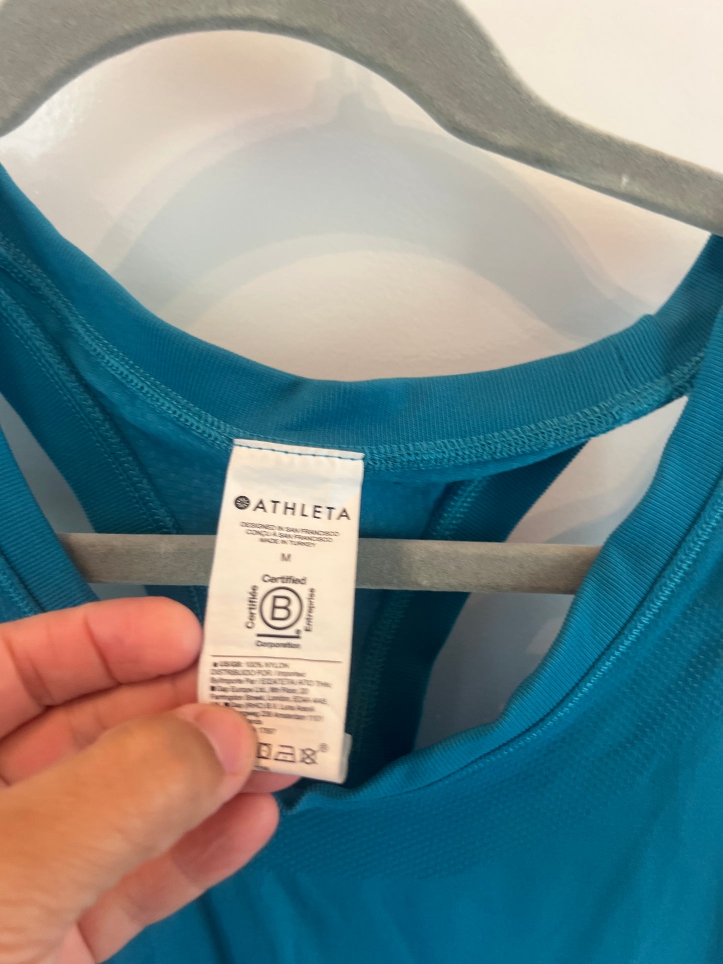 Athleta Racer Back Active Tank Women’s Size Medium Teal