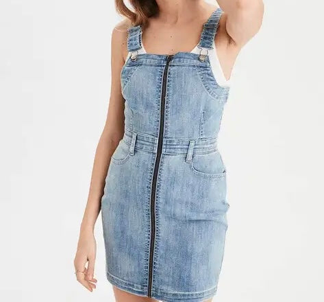 American Eagle Denim Mini Dress Women’s Size 4