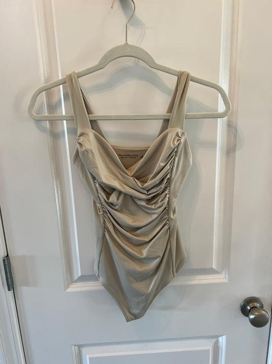 Abercrombie & Fitch Bodysuit Women’s Size Small Tan