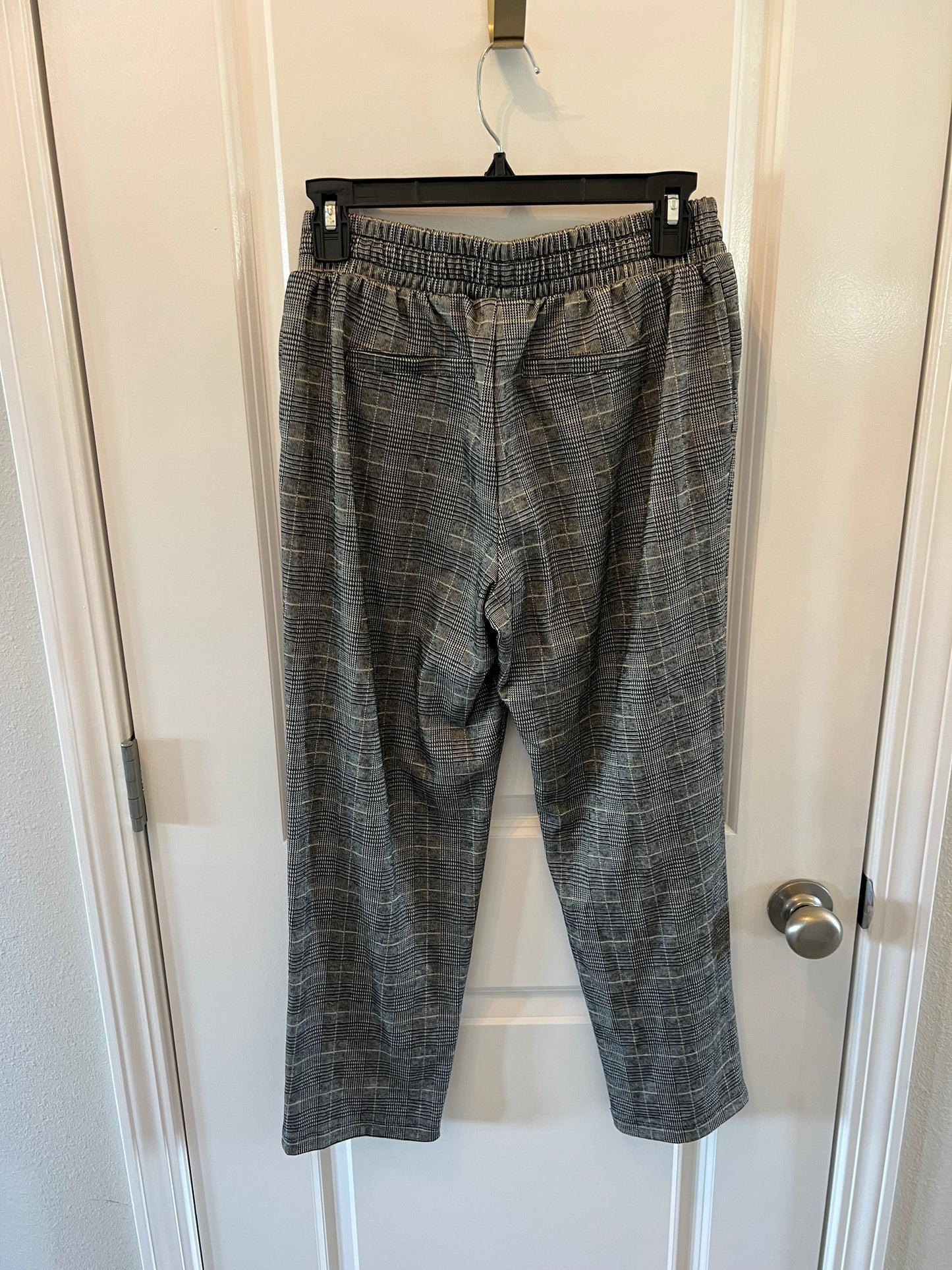 A New Day Plaid Drawstring Pants Women’s Size XS Gray