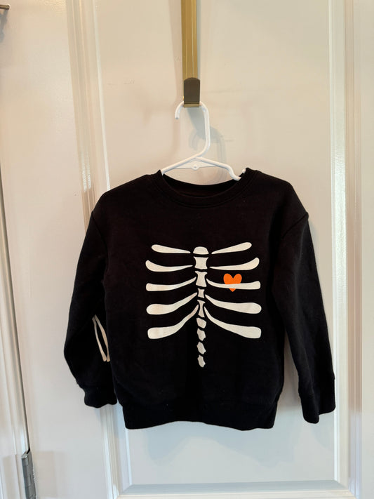 Skeleton Sweatshirt Size 4T