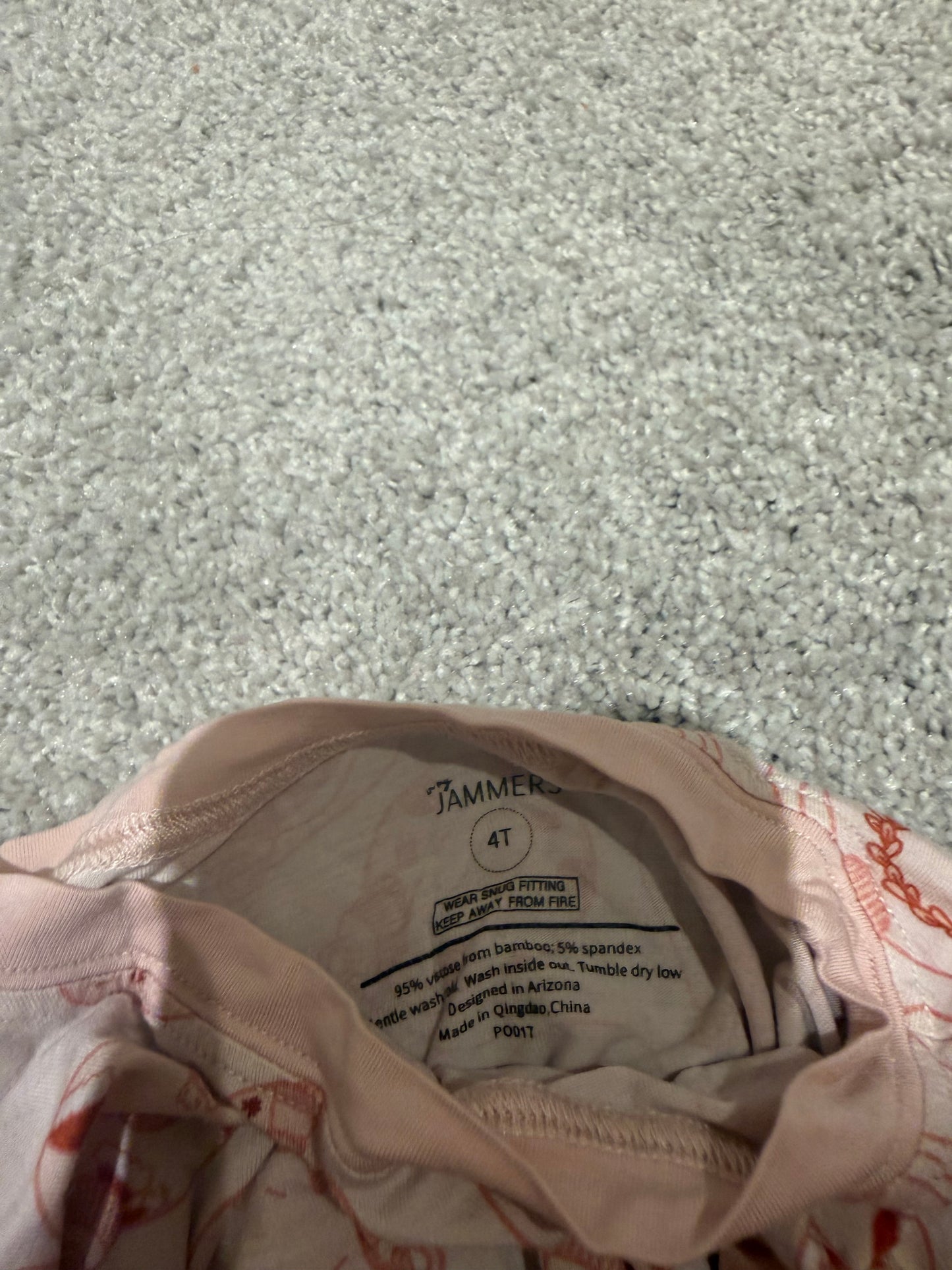 Bundle of 3 Pairs Bamboo Pajamas Toddler Size 4-5 Years