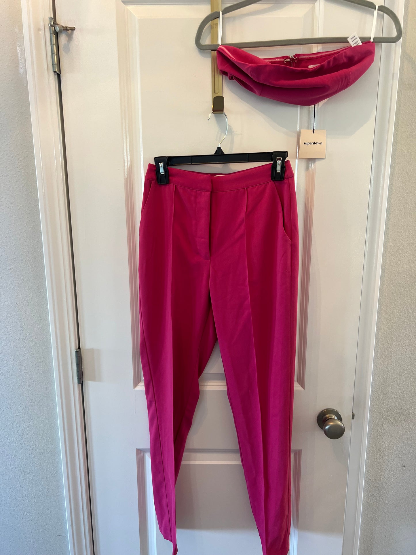 Revolve Superdown Sarah Matching Set Women’s Size XS Hot Pink