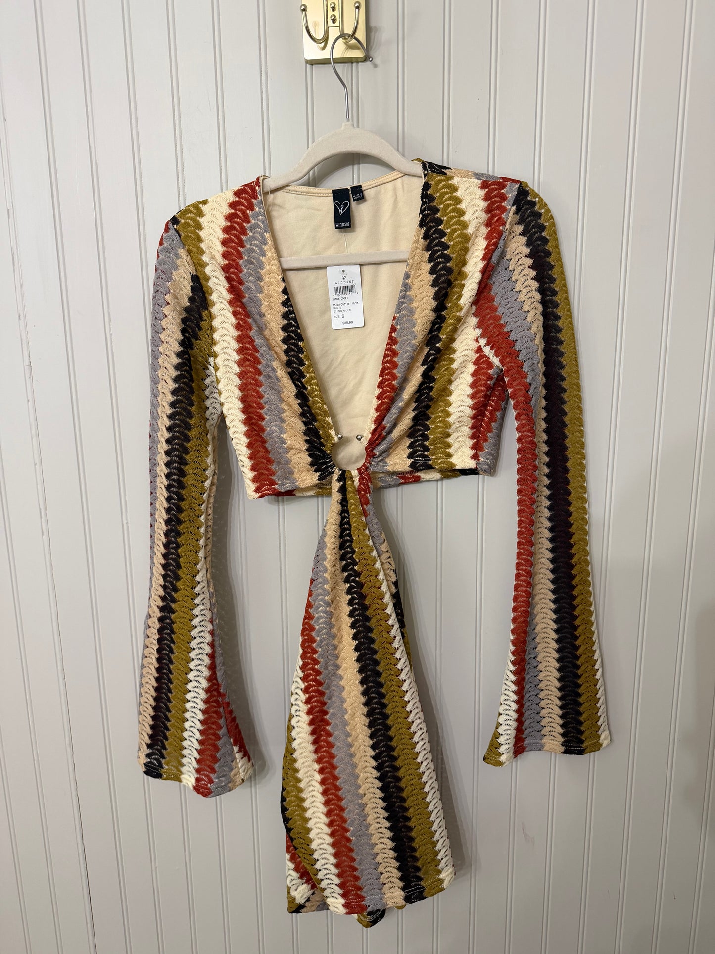Windsor Striped Cutout Mini Dress Women’s Small NWT