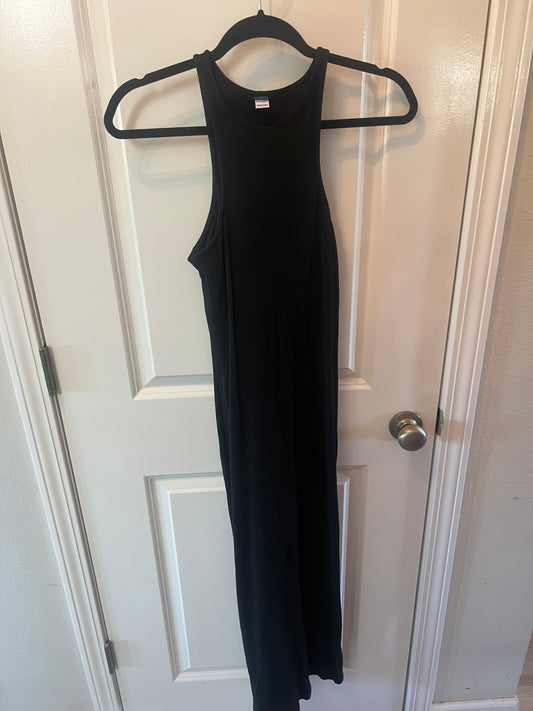 Old Navy High Neck Maxi Dress Women’s Size Medium 8-10 Black