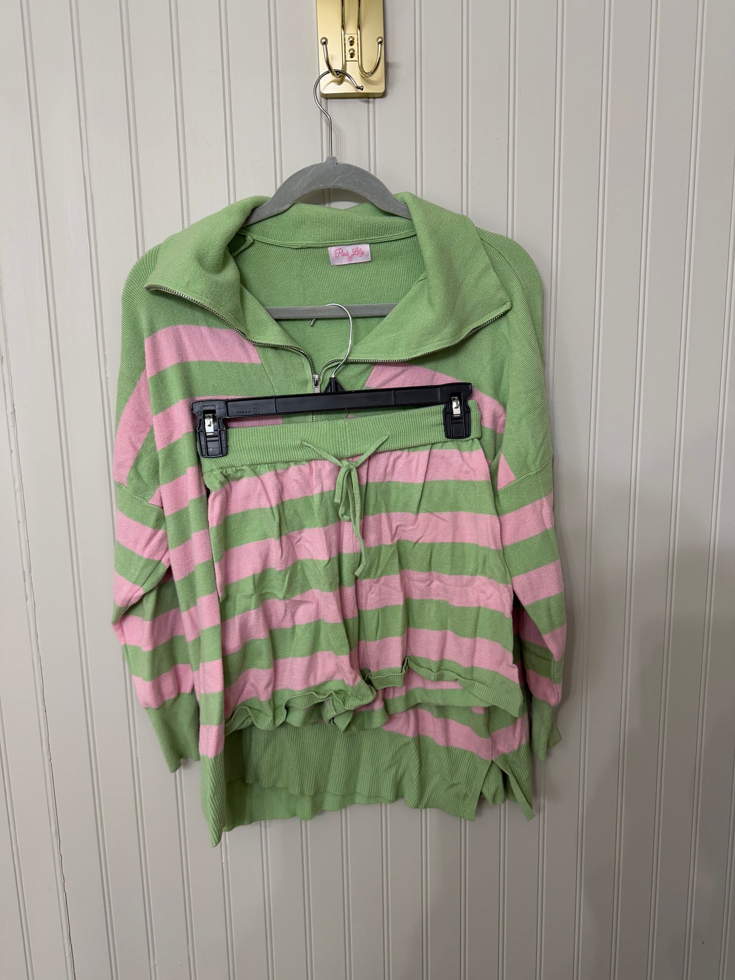 Pink Lily Green & Pink Matching Set Size XS