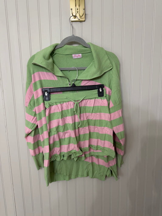 Pink Lily Green & Pink Matching Set Size XS